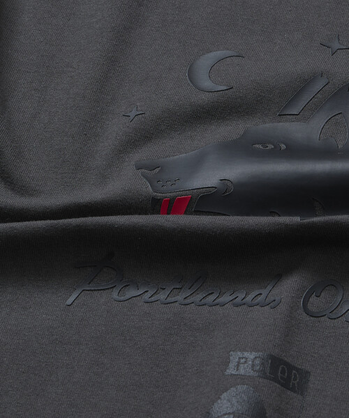 FREAK'S STORE(フリークスストア)の「限定展開 POLeR×FREAK'S STORE/ポーラー 別注 ビッグシルエット ウルフフェイス バックプリント Tシャツ(Tシャツ/カットソー・メンズ・ブラック/ホワイト/アッシュグレー/スミクロ・MEDIUM/SMALL/LARGE)」の22枚目の写真