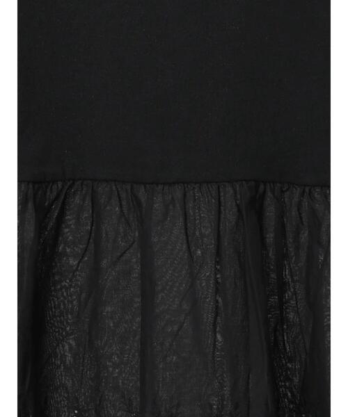 Samansa Mos2（サマンサ モスモス）の「裾スカラップレースノースリーブインナー（Tシャツ/カットソー・レディース・ブラック/オフホワイト・F）」の3枚目の写真