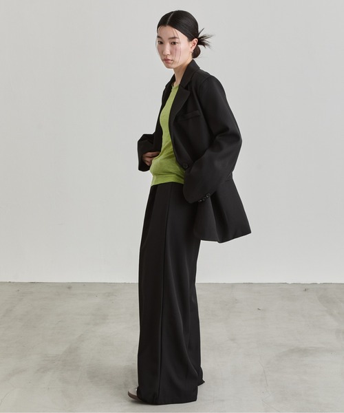 NUJOH(ヌゾ)の「Double Button Tailored Jacket / ダブルボタンテーラードジャケット(テーラードジャケット・レディース・クリーム/ブラック/ベージュ・FREE)」の13枚目の写真