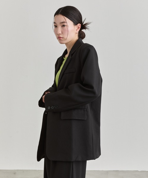 NUJOH(ヌゾ)の「Double Button Tailored Jacket / ダブルボタンテーラードジャケット(テーラードジャケット・レディース・クリーム/ブラック/ベージュ・FREE)」の9枚目の写真