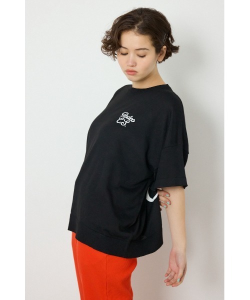 RODEO CROWNS WIDE BOWL（ロデオクラウンズワイドボウル）の「フラワーロゴニットトップス（ニット/セーター・レディース・オフホワイト/ライトイエロー/ブラック/ライトピンク・FREE）」の5枚目の写真