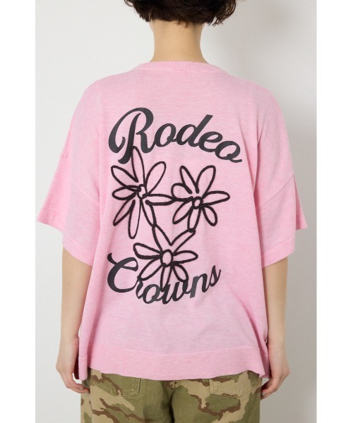 RODEO CROWNS WIDE BOWL（ロデオクラウンズワイドボウル）の「フラワーロゴニットトップス（ニット/セーター・レディース・オフホワイト/ライトイエロー/ブラック/ライトピンク・FREE）」の18枚目の写真