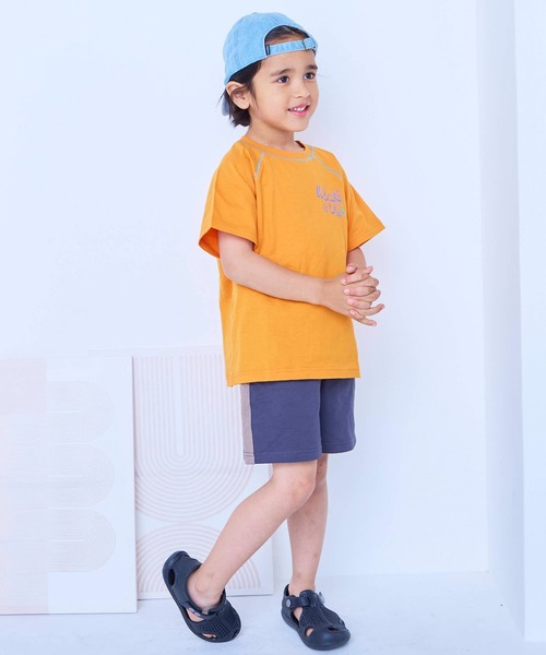 Life Support Products(ライフサポートプロダクツ)の「【プチプラ】ステッチバイカラー半袖Tシャツ(Tシャツ/カットソー・キッズ・ピンク/ホワイト系その他/チャコール/グレー系その他/オフホワイト/パープル/ライトグリーン/オレンジ・95/150/110/80/90/140/100/130/120)」の22枚目の写真