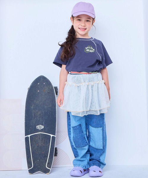 Life Support Products(ライフサポートプロダクツ)の「【プチプラ】ステッチバイカラー半袖Tシャツ(Tシャツ/カットソー・キッズ・ピンク/ホワイト系その他/チャコール/グレー系その他/オフホワイト/パープル/ライトグリーン/オレンジ・95/150/110/80/90/140/100/130/120)」の14枚目の写真