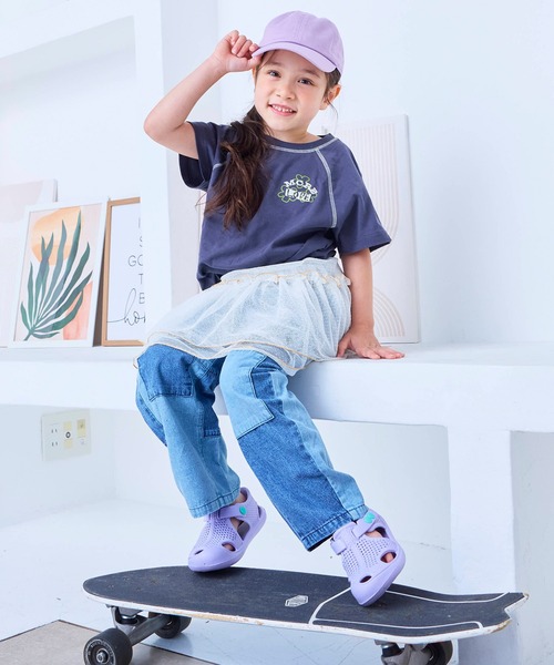 Life Support Products(ライフサポートプロダクツ)の「【プチプラ】ステッチバイカラー半袖Tシャツ(Tシャツ/カットソー・キッズ・ピンク/ホワイト系その他/チャコール/グレー系その他/オフホワイト/パープル/ライトグリーン/オレンジ・95/150/110/80/90/140/100/130/120)」の15枚目の写真
