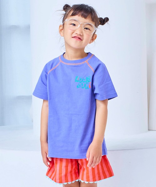 Life Support Products(ライフサポートプロダクツ)の「【プチプラ】ステッチバイカラー半袖Tシャツ(Tシャツ/カットソー・キッズ・ピンク/ホワイト系その他/チャコール/グレー系その他/オフホワイト/パープル/ライトグリーン/オレンジ・95/150/110/80/90/140/100/130/120)」の16枚目の写真