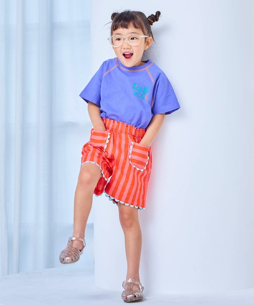 Life Support Products(ライフサポートプロダクツ)の「【プチプラ】ステッチバイカラー半袖Tシャツ(Tシャツ/カットソー・キッズ・ピンク/ホワイト系その他/チャコール/グレー系その他/オフホワイト/パープル/ライトグリーン/オレンジ・95/150/110/80/90/140/100/130/120)」の17枚目の写真