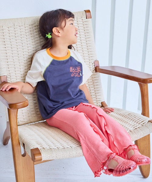Life Support Products(ライフサポートプロダクツ)の「【プチプラ】ステッチバイカラー半袖Tシャツ(Tシャツ/カットソー・キッズ・ピンク/ホワイト系その他/チャコール/グレー系その他/オフホワイト/パープル/ライトグリーン/オレンジ・95/150/110/80/90/140/100/130/120)」の13枚目の写真