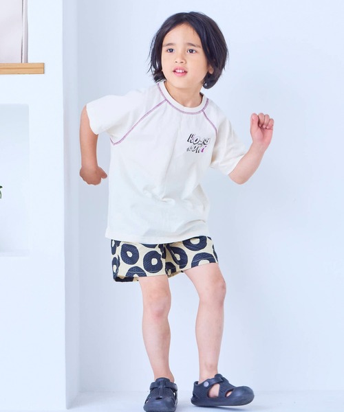 Life Support Products(ライフサポートプロダクツ)の「【プチプラ】ステッチバイカラー半袖Tシャツ(Tシャツ/カットソー・キッズ・ピンク/ホワイト系その他/チャコール/グレー系その他/オフホワイト/パープル/ライトグリーン/オレンジ・95/150/110/80/90/140/100/130/120)」の10枚目の写真