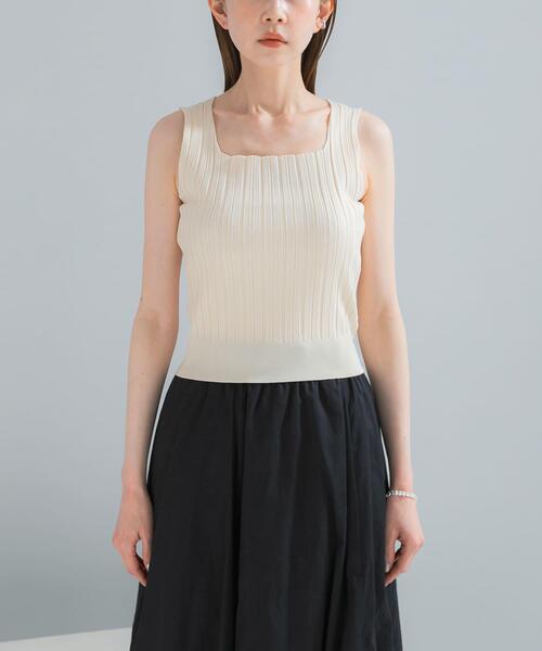 URBAN RESEARCH ROSSO WOMEN(アーバンリサーチ ロッソ)の「ELENDEEK BI COLOR ENSEMBLE KNIT(ニット/セーター・レディース・ラベンダー/アイボリー/ブラック・FREE)」の20枚目の写真