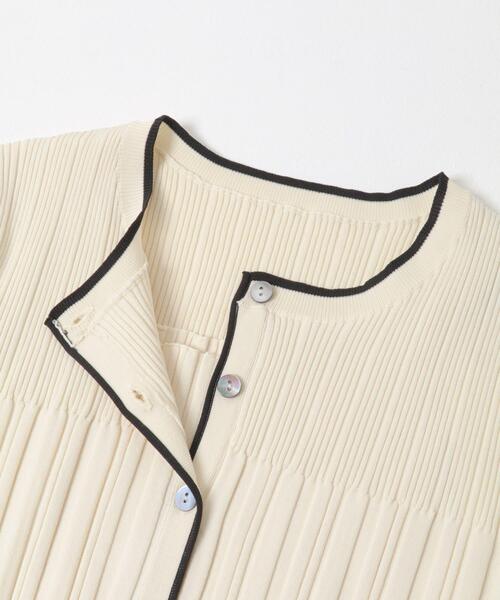 URBAN RESEARCH ROSSO WOMEN(アーバンリサーチ ロッソ)の「ELENDEEK BI COLOR ENSEMBLE KNIT(ニット/セーター・レディース・ラベンダー/アイボリー/ブラック・FREE)」の6枚目の写真