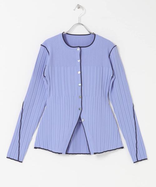 URBAN RESEARCH ROSSO WOMEN(アーバンリサーチ ロッソ)の「ELENDEEK BI COLOR ENSEMBLE KNIT(ニット/セーター・レディース・ラベンダー/アイボリー/ブラック・FREE)」の13枚目の写真