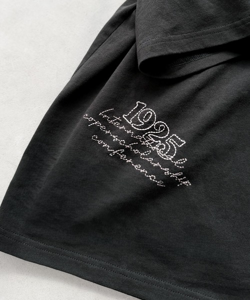 classicalelf(クラシカルエルフ)の「レトロ可愛いスタイルに。綿100%とび刺繍ポロシャツ(半袖)(ポロシャツ・レディース・ブラウン/オレンジ/ブラック/グレー系1/アイボリー系1・MEDIUM/X-LARGE/SMALL/LARGE)」の6枚目の写真