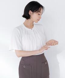 ◇フロントタックフレアスリーブブラウス