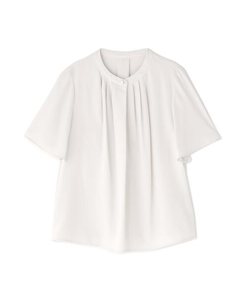 NATURAL BEAUTY BASIC(ナチュラルビューティーベーシック)の「◇フロントタックフレアスリーブブラウス(シャツ/ブラウス・レディース・ベージュ/ダークブルー/オフホワイト/ブルー・SMALL/MEDIUM)」の5枚目の写真