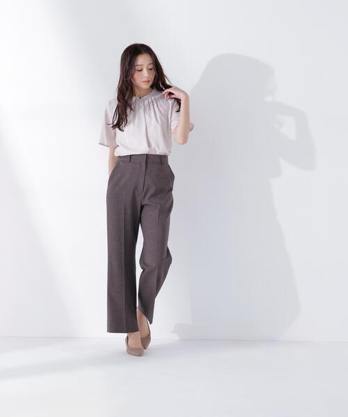 NATURAL BEAUTY BASIC(ナチュラルビューティーベーシック)の「◇フロントタックフレアスリーブブラウス(シャツ/ブラウス・レディース・ベージュ/ダークブルー/オフホワイト/ブルー・SMALL/MEDIUM)」の19枚目の写真