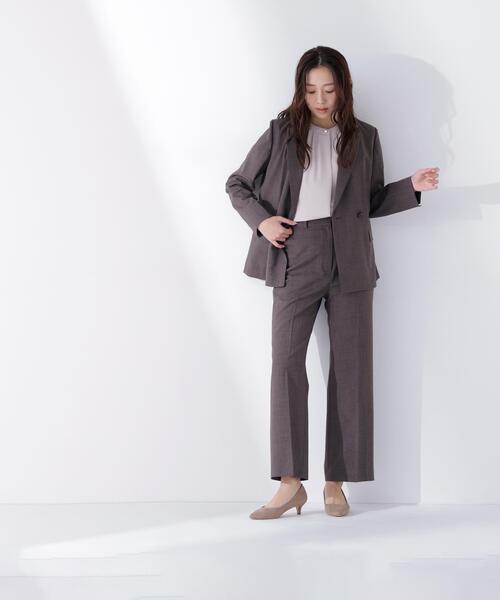 NATURAL BEAUTY BASIC(ナチュラルビューティーベーシック)の「◇フロントタックフレアスリーブブラウス(シャツ/ブラウス・レディース・ベージュ/ダークブルー/オフホワイト/ブルー・SMALL/MEDIUM)」の21枚目の写真