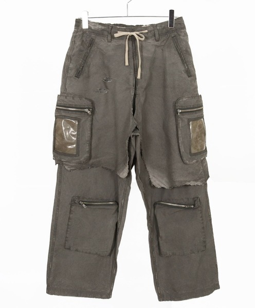 ADAM PATEK(アダムパテック)の「mp14755-grunge layered Cargo Pants レイヤードカーゴパンツ(AP2618046)(カーゴパンツ・メンズ・カーキ・FREE)」の10枚目の写真