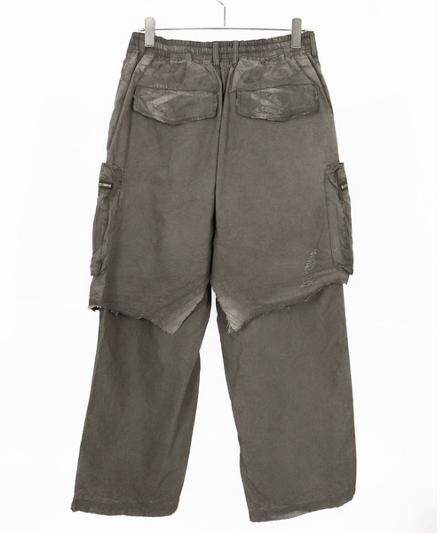 ADAM PATEK(アダムパテック)の「mp14755-grunge layered Cargo Pants レイヤードカーゴパンツ(AP2618046)(カーゴパンツ・メンズ・カーキ・FREE)」の11枚目の写真