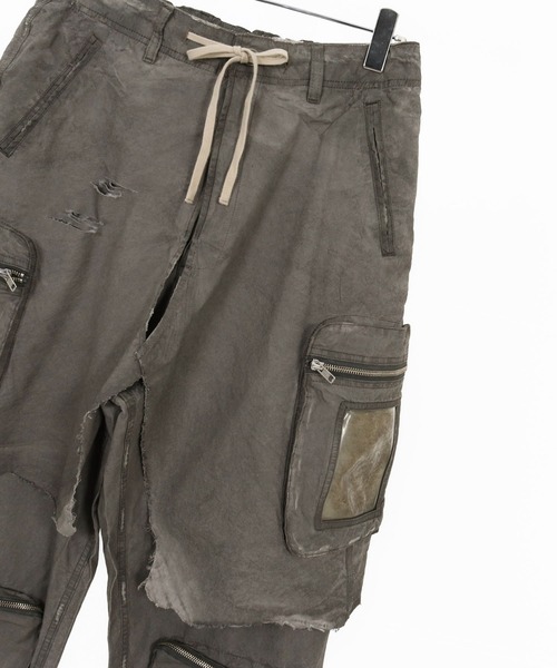 ADAM PATEK(アダムパテック)の「mp14755-grunge layered Cargo Pants レイヤードカーゴパンツ(AP2618046)(カーゴパンツ・メンズ・カーキ・FREE)」の13枚目の写真