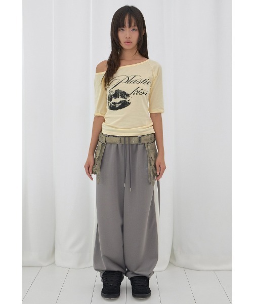 FANCY CLUB(ファンシークラブ)の「A'GEM/9 × .kom 『FANCY CLUB/ファンシークラブ』 CARGO BELTED BAG/カーゴベルトバッグ(ボディバッグ/ウエストポーチ・レディース・ブラック/カモフラージュ・FREE)」の12枚目の写真