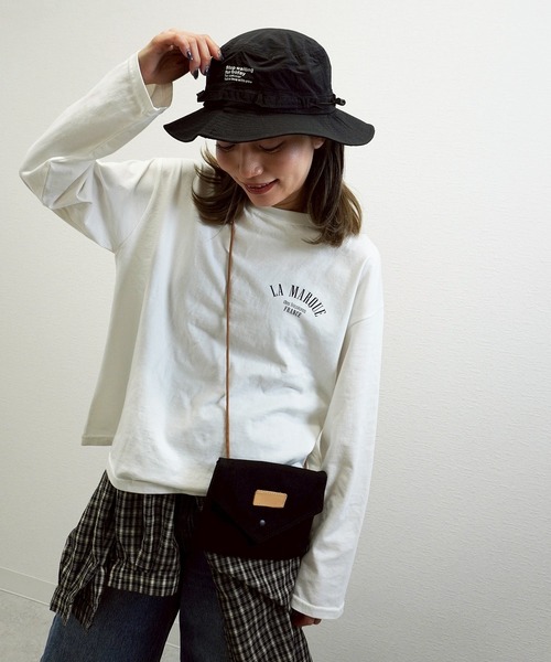gossara(ゴサラ)の「【キャンプやアウトドアにも】ロープストラップミニポーチ(ショルダーバッグ・レディース・ブラック/カーキ/ネイビー・FREE)」の20枚目の写真