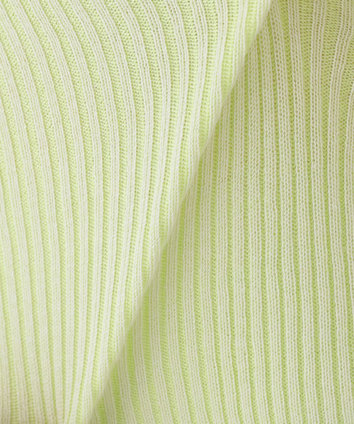 SEEALL(シーオール)の「SEEALL BOLD RIB TOP SAW63 KJ602:ニット(ニット/セーター・レディース・グリーン・FREE)」の13枚目の写真