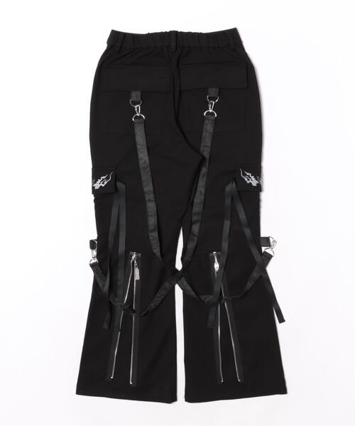 REZEN（リゼン）の「彼岸花×鬼火ボンテージパンツ（その他パンツ・メンズ・ローズ/ブルーパープル/ライトグレー・SMALL/MEDIUM/LARGE）」の6枚目の写真