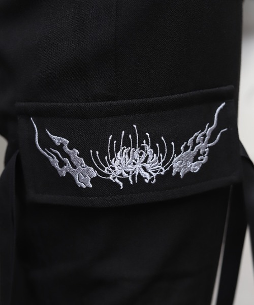 REZEN（リゼン）の「彼岸花×鬼火ボンテージパンツ（その他パンツ・メンズ・ローズ/ブルーパープル/ライトグレー・SMALL/MEDIUM/LARGE）」の15枚目の写真