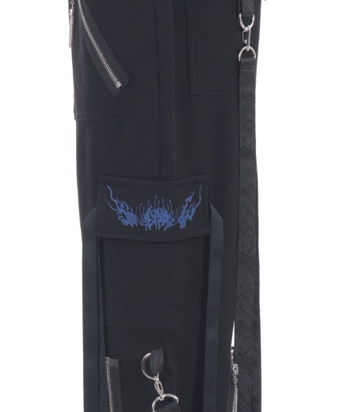 REZEN（リゼン）の「彼岸花×鬼火ボンテージパンツ（その他パンツ・メンズ・ローズ/ブルーパープル/ライトグレー・SMALL/MEDIUM/LARGE）」の4枚目の写真