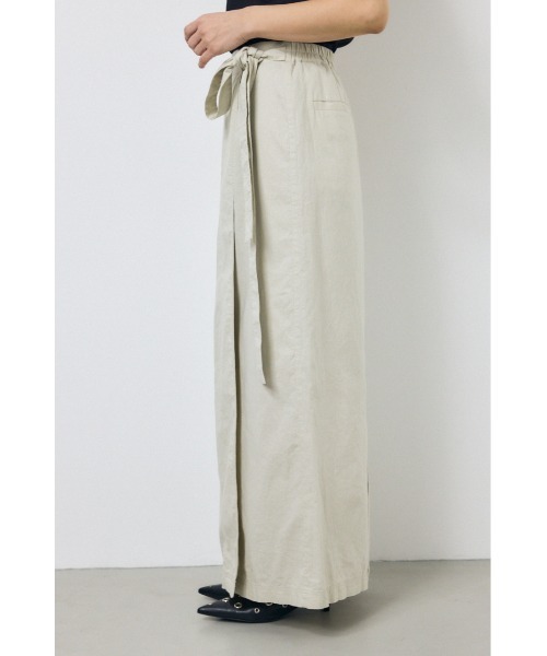 AZUL by moussy（アズールバイマウジー）の「ソフトリネンラップスカート（スカート・レディース・ブラック/ライトベージュ/カーキ・SMALL/MEDIUM）」の22枚目の写真