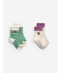 BOBO CHOSES（ボボショーズ）の「Pixel Sugar beet short socks pack x 2（ソックス/靴下）」