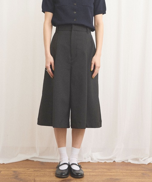fig Ｌondon（フィグロンドン）の「standard haif pants（その他パンツ・レディース・チャコールグレー/グレー・FREE）」の9枚目の写真