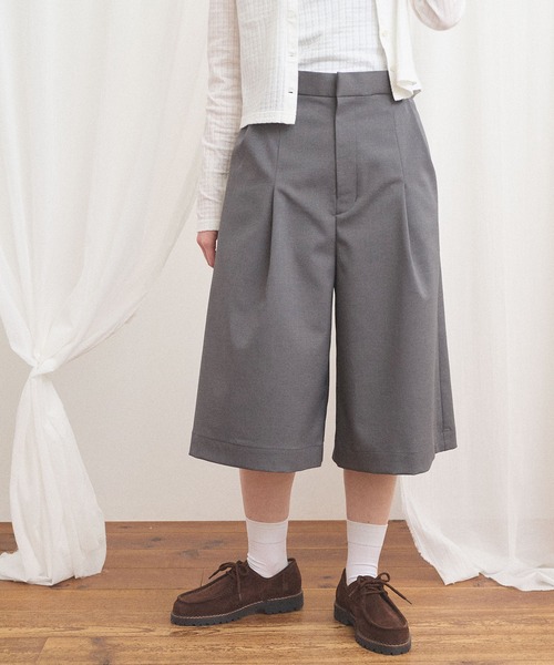 fig Ｌondon（フィグロンドン）の「standard haif pants（その他パンツ・レディース・チャコールグレー/グレー・FREE）」の20枚目の写真