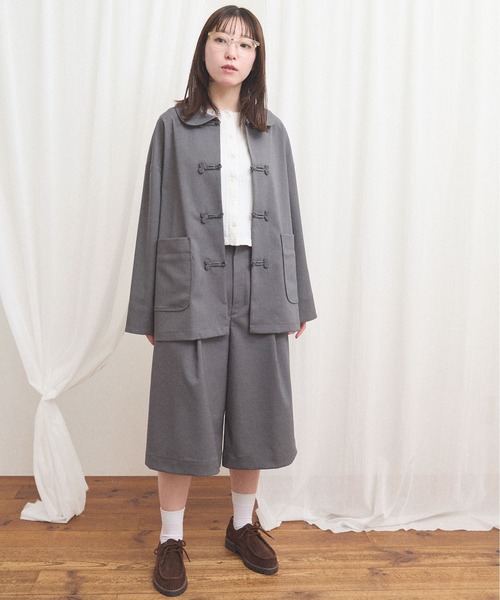 fig Ｌondon（フィグロンドン）の「standard haif pants（その他パンツ・レディース・チャコールグレー/グレー・FREE）」の11枚目の写真