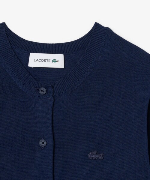 LACOSTE(ラコステ)の「シームレス3Dニットカーディガン(カーディガン/ボレロ・レディース・ネイビー/イエロー・38/36/34/40)」の11枚目の写真