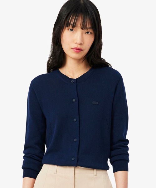 シームレス3Dニットカーディガン（カーディガン/ボレロ）｜LACOSTE