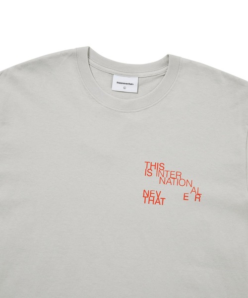 thisisneverthat(ディスイズネバーザット)の「Paragraph Tee(Tシャツ/カットソー・メンズ・グレー/ブラック・L/M/S/XL)」の5枚目の写真