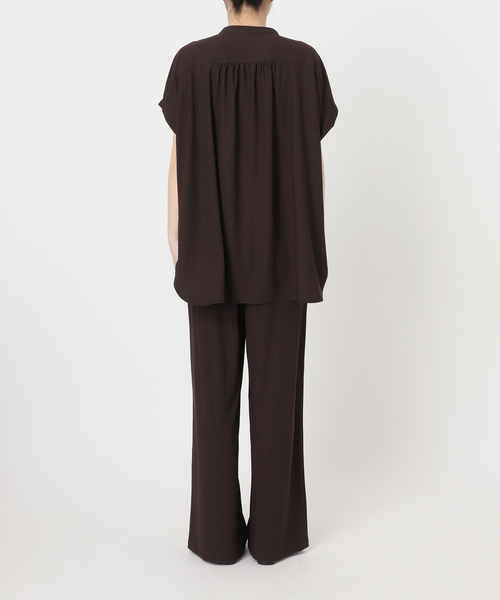 SLOBE IENA(スローブイエナ)の「《2枚セット》カットジョーゼットセットアップ(Tシャツ/カットソー・レディース・ブラック/ブラウン・36/38)」の22枚目の写真