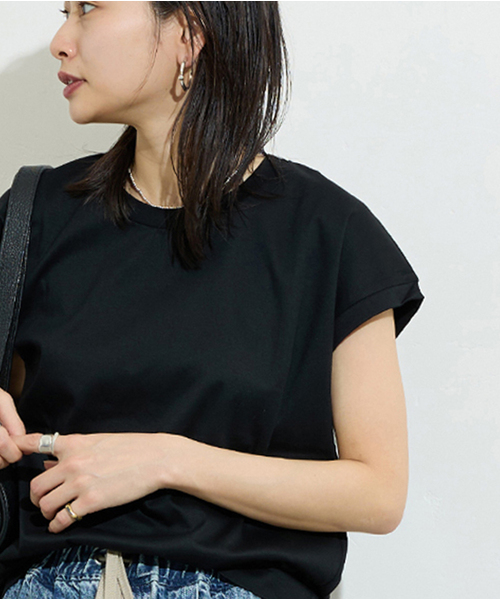JOURNAL STANDARD(ジャーナルスタンダード)の「《追加》汗ジミ防止ナノシアコンパクトTシャツ(Tシャツ/カットソー・レディース・グレー/ブラック/ホワイト・FREE)」の19枚目の写真