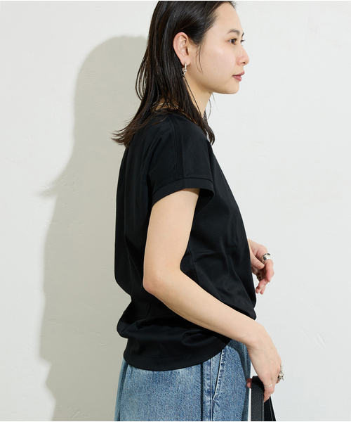 JOURNAL STANDARD(ジャーナルスタンダード)の「《追加》汗ジミ防止ナノシアコンパクトTシャツ(Tシャツ/カットソー・レディース・グレー/ブラック/ホワイト・FREE)」の21枚目の写真