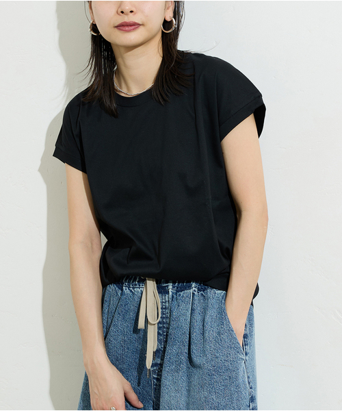 JOURNAL STANDARD(ジャーナルスタンダード)の「《追加》汗ジミ防止ナノシアコンパクトTシャツ(Tシャツ/カットソー・レディース・グレー/ブラック/ホワイト・FREE)」の22枚目の写真