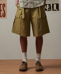 Beyond Closet（-）の「[COLLECTION LINE] ベルト付きディテールウォッシュドコットンカーゴハーフパンツカーキ（その他パンツ）」