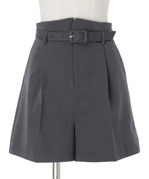 F i.n.t(フィント)の「細ベルト付きハイウエストショートパンツ(その他パンツ・レディース・ダークグレー/ネイビー・FREE)」の15枚目の写真