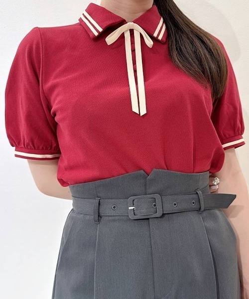 F i.n.t(フィント)の「細ベルト付きハイウエストショートパンツ/fint フィント(その他パンツ・レディース・ダークグレー/ネイビー・FREE)」の4枚目の写真