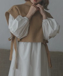 merrylatte（メリーラテ）の「サイドリボンショートベスト【IROHANI】（ベスト）」