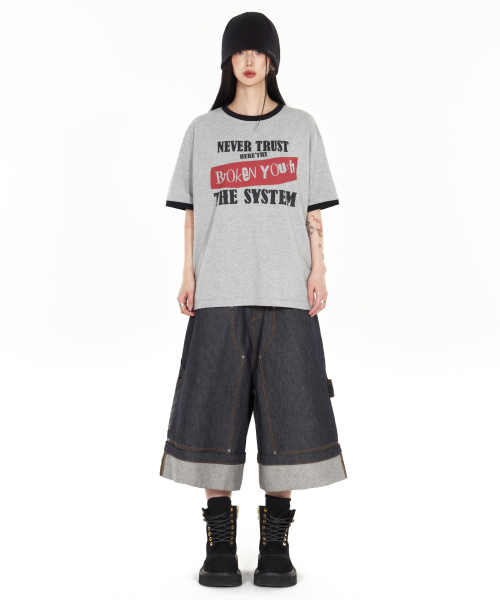 IDWS(アイドンワナセル)の「Broken Ringer T-Shirt Gray(Tシャツ/カットソー・レディース・その他・0/1/2)」の10枚目の写真