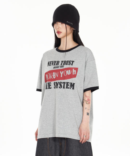 IDWS(アイドンワナセル)の「Broken Ringer T-Shirt Gray(Tシャツ/カットソー・レディース・その他・0/1/2)」の11枚目の写真