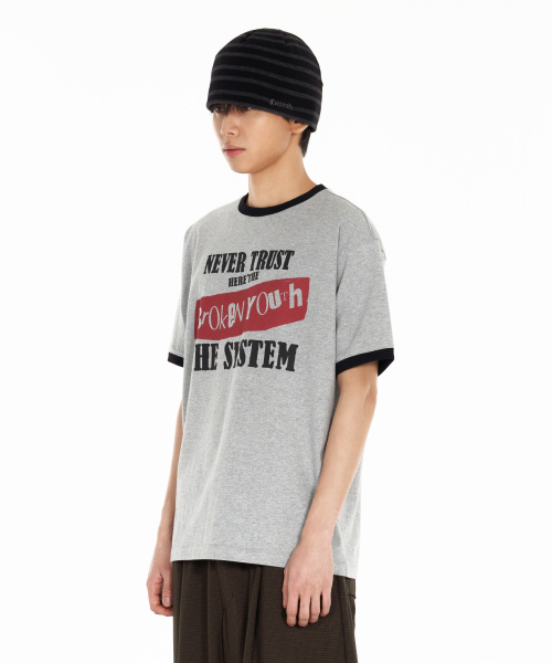 IDWS(アイドンワナセル)の「Broken Ringer T-Shirt Gray(Tシャツ/カットソー・レディース・その他・0/1/2)」の13枚目の写真