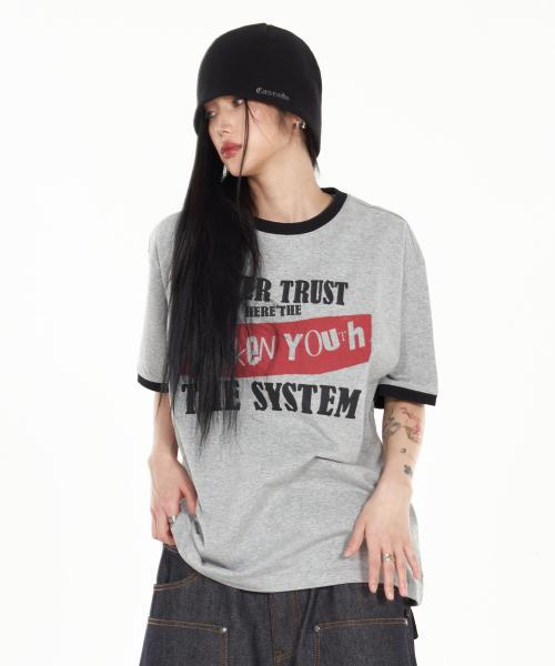 IDWS(アイドンワナセル)の「Broken Ringer T-Shirt Gray(Tシャツ/カットソー・レディース・その他・0/1/2)」の19枚目の写真
